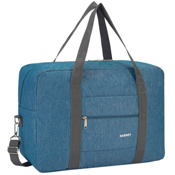 Lightweight Foldable Duffel Bags for Spirit Airlines Personal Item Bag 18x14x8 Underseat Carry on Waterproof Travel Tote Handbag with Shoulder Strap