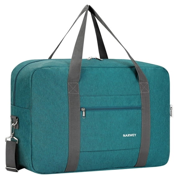 Lightweight Foldable Duffel Bags for Spirit Airlines Personal Item Bag 18x14x8 Underseat Carry on Waterproof Travel Tote Handbag with Shoulder Strap