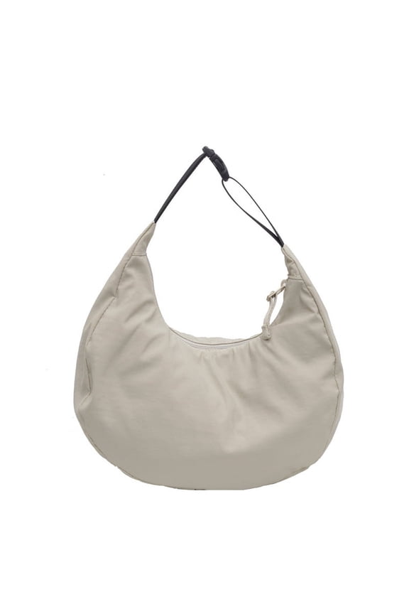 Lightweight Dumpling Bag, Fashion Solid-colored Nylon Cloth Bag, Casual Tote Bag, Single-shoulder Crossbody Bag, Japanese and Korean Version Small Cloth Bag