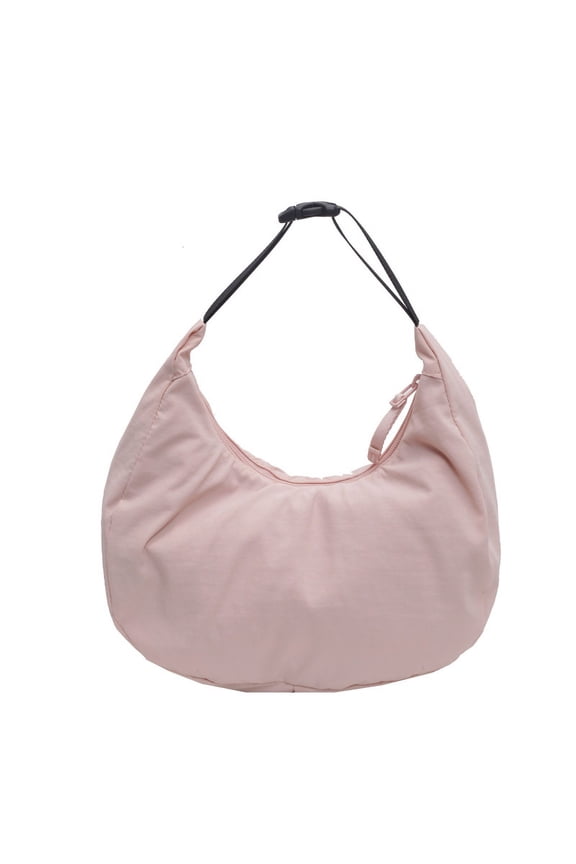 Lightweight Dumpling Wrapper for Women, Solid-colored Nylon Cloth Bag, Casual Tote Bag, Waterproof Single-shoulder Crossbody Bag, Japanese and Korean Version Small Cloth Bag