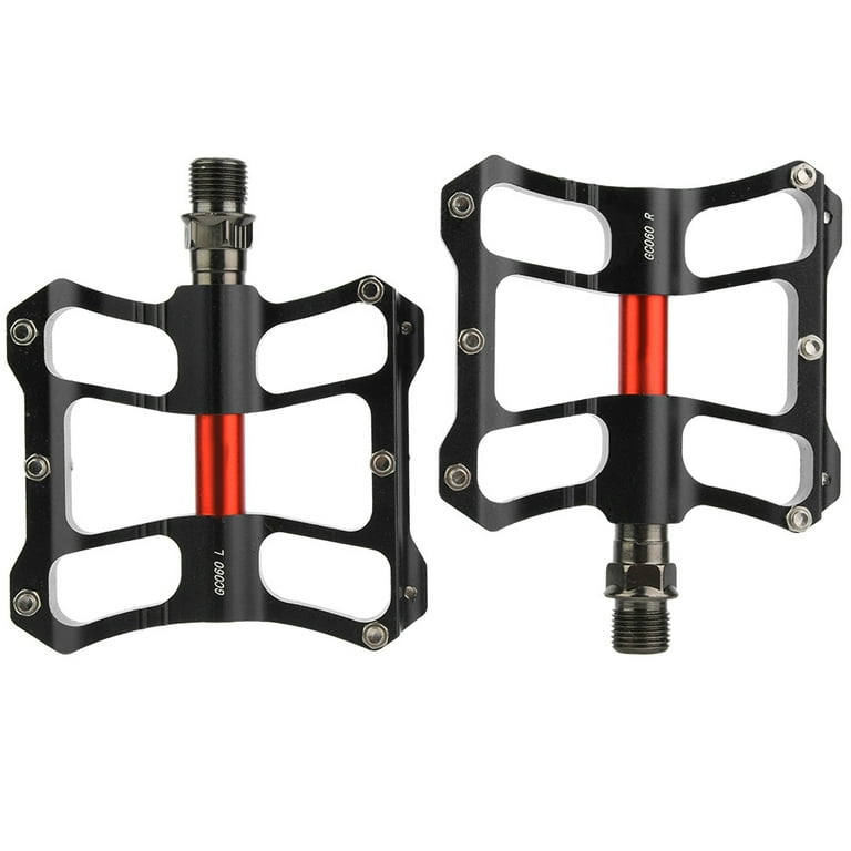 Lightweight Durable Black Red Design Perfect Replacement for Cyclists Aluminum Alloy Mountain Road Bike Pedals Walmart