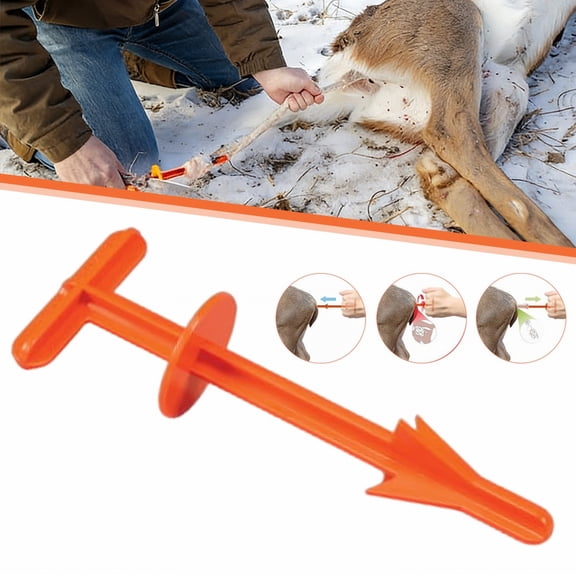 Lightweight Durable Compact Portable Field Dressing Tool Butt Out II For Big Game Hunting Gear Outdoor Sports Accessory Hunting Essentials Orange 10*4 In
