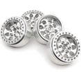 thumbnail image 1 of Lightweight & Durable Silver 1.9" Beadlock Wheels 4pcs SCX10 D90 TRX4 RC Crawler, 1 of 6