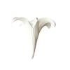 Lightweight EVA Flower Heads, 10PCS Two Sizes White Lily Ornament, Soft Hanging Floral Decor for Wedding Ceiling Backdrops, Birthday Parties and Indoor Outdoor Event Scene Layout