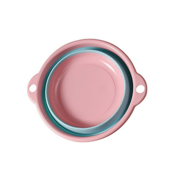 Lightweight Easy to Carry Hiking Picnic Cleaning Tool Travel Kitchen Washing Up Bowl Portable Basins Foldable Washbasin Collapsible Wash Basin PINK M