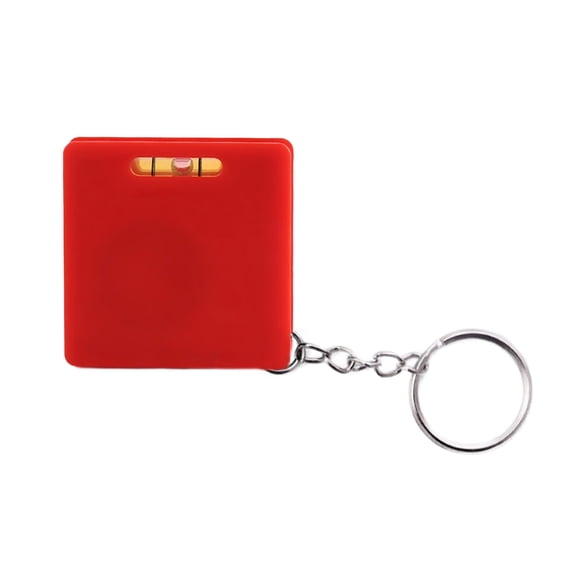 Small Steel Tape Measure Featuring Build in Bubble Levels 1 Meter Length Easy to Carry Keychains Designs Auto Retract Mechanism