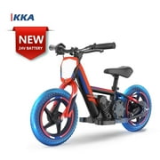 Lightweight Electric Dirt Bike for Kids, 170W Racing Grade Motorcycle for Ages 3-6, Detachable Battery, Safe Speeds up to 10 mph, 12 inch Tires, Red