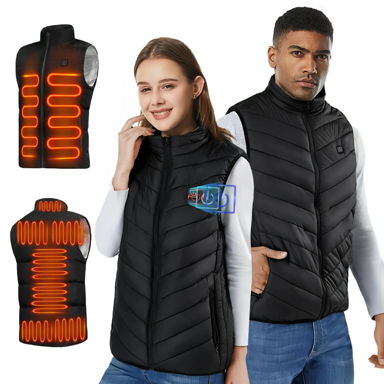  FAVIPT Deals Under 5 Dollars Heated Vest for Women Men  Rechargeable USB Sleeveless Heated Jacket Lightweight Winter Warm Heating  Vest No Battery: Clothing, Shoes & Jewelry