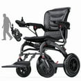thumbnail image 1 of Lightweight Electric Wheelchair for Adults – Foldable Motorized Wheelchair with Ergonomic Seat & Backrest, 15 Mile Range, 12AH/500W Motors, All Terrain Power Wheelchair for Seniors (B20-12AH), 1 of 11