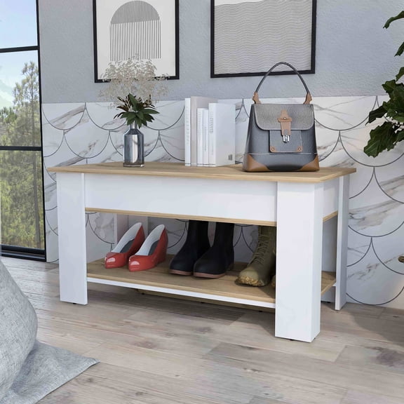 Lightweight & Ergonomic Design - Optimize Bedroom Storage with Liftable Bench