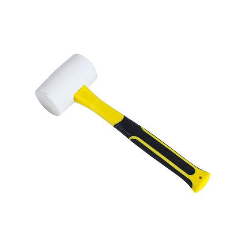Lightweight Ergonomic Fiberglass Handle Rubber Hammer Nonslip Design 1000g For Professional Crafting And Home Repairs