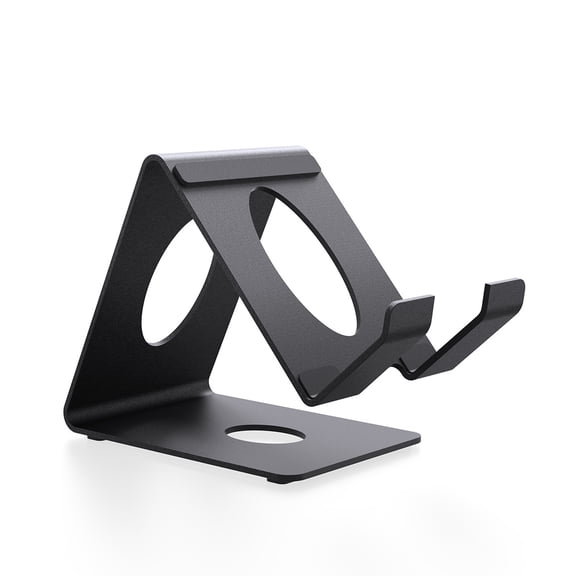 Lightweight Ergonomic Metal Stand for Gaming Handhelds & Tablets, Adjustable Angled Holder with Base, Portable & Sturdy