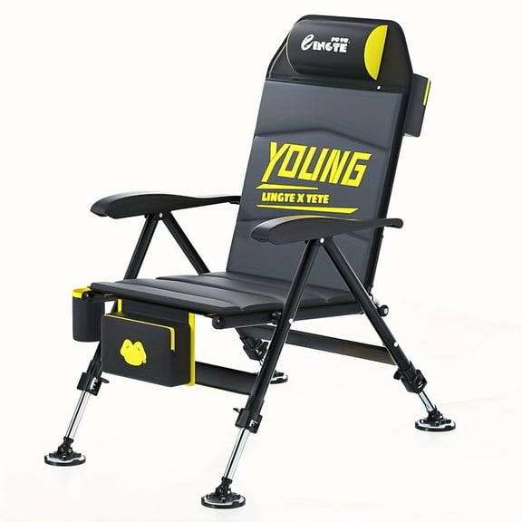 Lightweight European Style Multi-functional Fishing Chair, Portable Folding Tungsten Outdoor Fishing Chair, Comfortable Tilt Design, Suitable for Family And Camping