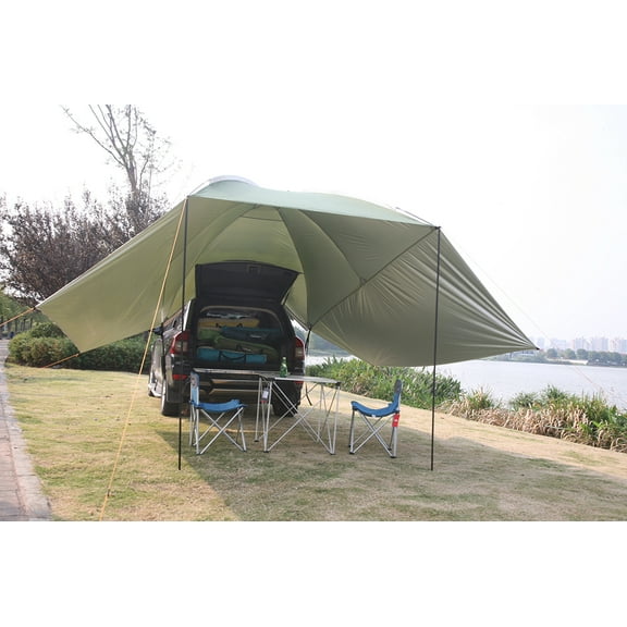 Lightweight Family Camping Sun Shelter SUV Car Rear Trunk Awning Car Tail Canopy Tent