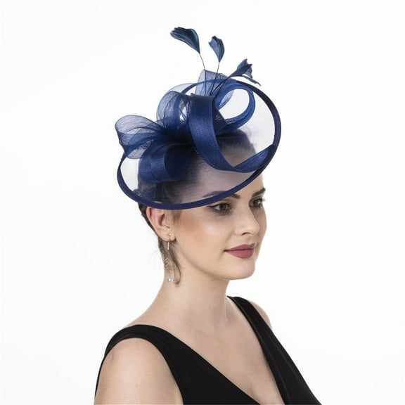 Lightweight Feathered Fascinator Hat with Headbands and Adjustable Clip Hair Accessory Hairband For Prom Event Costume