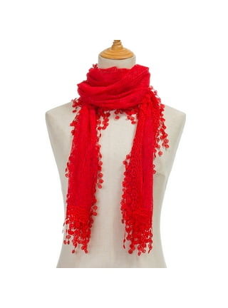 White and hotsell burgundy scarf