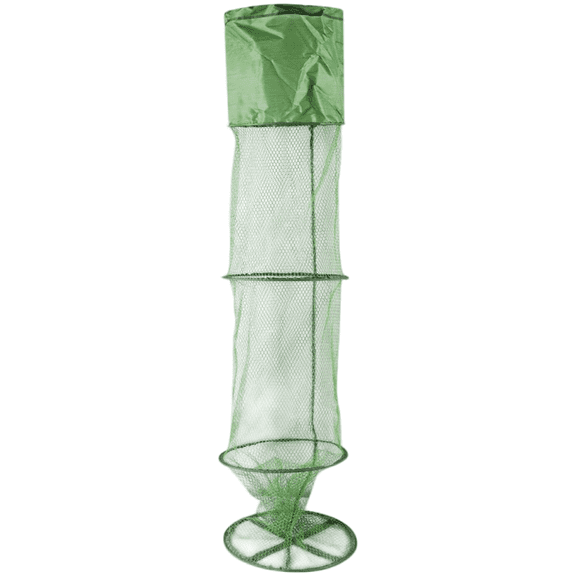 Lightweight Fishing Net Protector With Solid Metal Ring, For NANO Mesh Anti-Hook Fish Basket For Freshwater Saltwater Angling, Quick-Dry Odor-Resistant Keepnet, Green(1.1m)