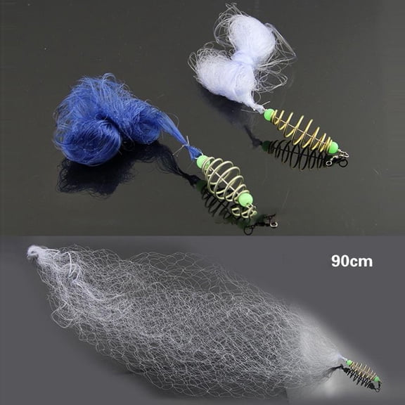 Lightweight Fishing Net With Copper Spring Featuring Luminous Beads For Effective Shoal Fishing Ideal For Catching Small Fish