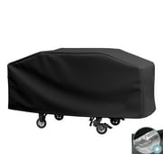 Lightweight Flat Top Grill Cover for Blackstone 36 Inch Griddle and More 4-Burner Flap Top Griddle, Waterproof Griddle Cover with Click-Close Straps, UV Protection, Black