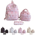 thumbnail image 1 of Lightweight Floral Bow Backpack for Spacious Everyday Daypack With Comfortable Straps Commute Leisure, 1 of 8
