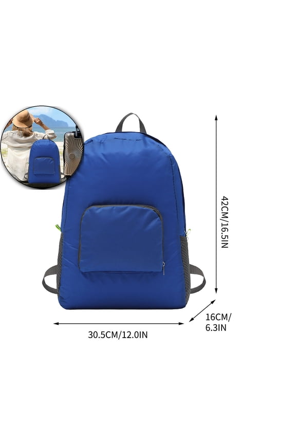 Lightweight Foldable Backpack, Minimalism Backpack, Fluorescent Color Reflective Strip Backpack for Travel Hiking