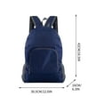 thumbnail image 1 of Lightweight Foldable Backpack for Travel with Reflective Strip and Side Mesh Pocket in Navy, 1 of 5