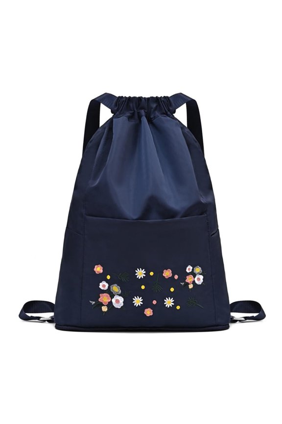 Lightweight Foldable Drawstring Backpack, High-Capacity Dry-Wet Separation Gym Sack for Travel and Sports, Style I