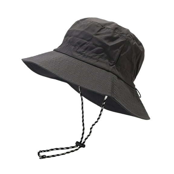 Lightweight Foldable Fisherman Bucket Hat for Summer Outdoor Activities - Sun Protection & Versatile Style for Men and Women