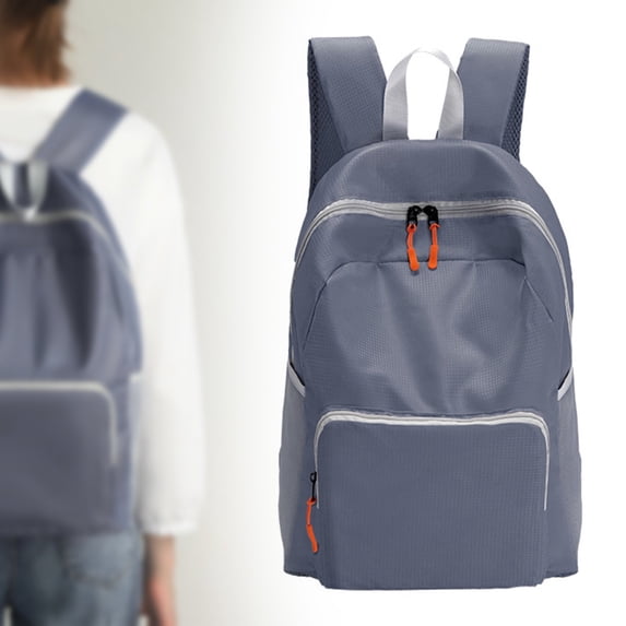 Lightweight Foldable Outdoor Backpack Wear Resistant Spacious Storage Portable Hiking Shopping Carry Bag For Daily Adult Use