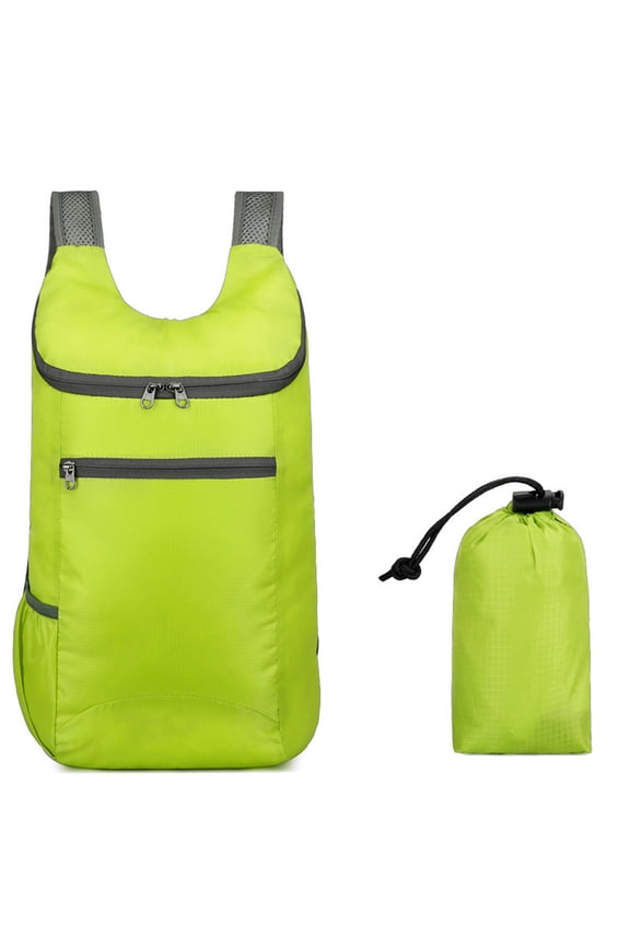 Lightweight Foldable Outdoor Sports Travel Backpack, Waterproof Wear-Resistant Polyester Fabric Ergonomic Breathable Straps, Compact Portable Folding Design For Hiking Camping Shopping Daily Use