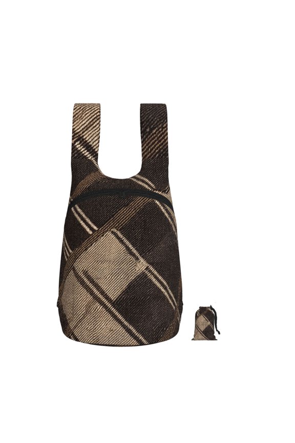 Lightweight Foldable Storage Backpack For Hiking And Everyday Useperfect For Shopping Commuting Travel Argyle Plaid Brown_17043_2
