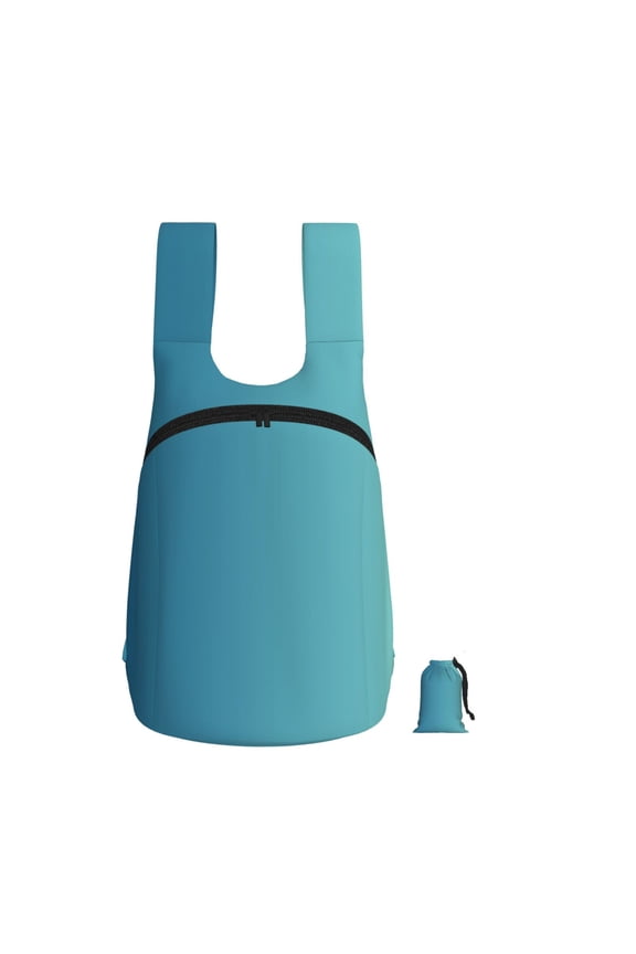 Lightweight Foldable Storage Backpack For Hiking And Everyday Useperfect For Shopping Commuting Travel Blue Green Gradient