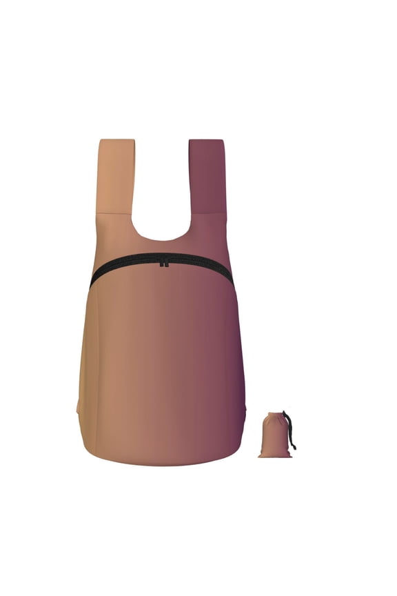 Lightweight Foldable Storage Backpack For Hiking And Everyday Useperfect For Shopping Commuting Travel Brown Gradient