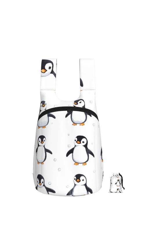 Lightweight Foldable Storage Backpack For Hiking And Everyday Useperfect For Shopping Commuting Travel Cute Penguin