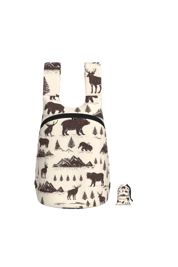 Lightweight Foldable Storage Backpack For Hiking And Everyday Useperfect For Shopping Commuting Travel Wildland Mountain Animals