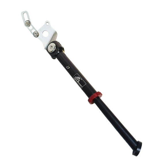 Lightweight Folded Bike Kickstand Aluminum Alloy Stable Rear Side Kick Stand Prop Single Leg Support Parking Black