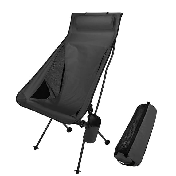Lightweight Folding Camping Chair, Portable Compact for Outdoor Camp, Picnic,Hiking, Backpacking, Supports 330Lbs