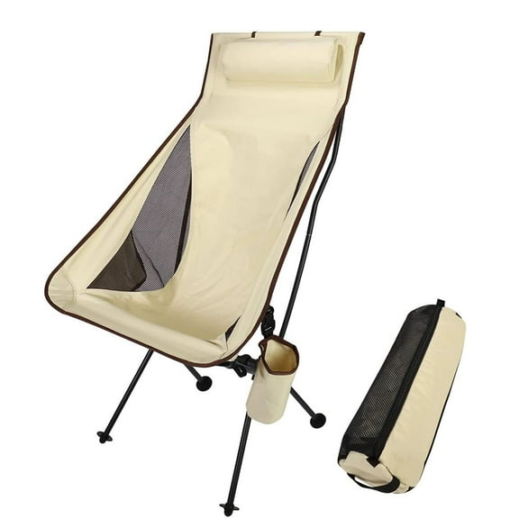 Lightweight Folding Camping Chair, Portable Compact for Outdoor Camp, Picnic,Hiking, Backpacking, Supports 330Lbs