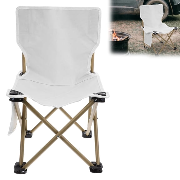 Lightweight Folding Chair, Portable Camping Stool with Canvas Seat and Aluminum Alloy Frame, Compact Foldable Seat for Fishing, Hiking, Picnic, and Travel