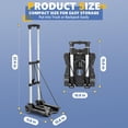 Small Folding Hand Truck Dolly with 2 Wheels - Lightweight Aluminum ...