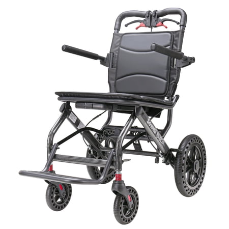 Lightweight Folding Travel Wheelchair Transport Chair
