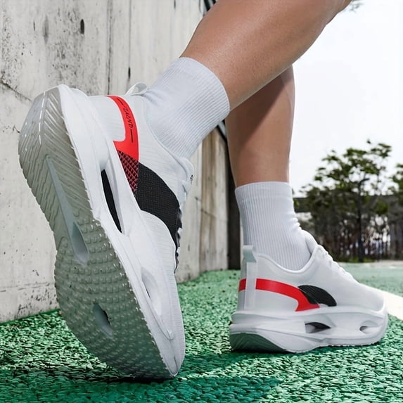 Lightweight Full-Length Carbon Plate Running Shoes with Thick Soles, Breathable And Shock-Absorbing, Designed for Professional Male Marathon Racing