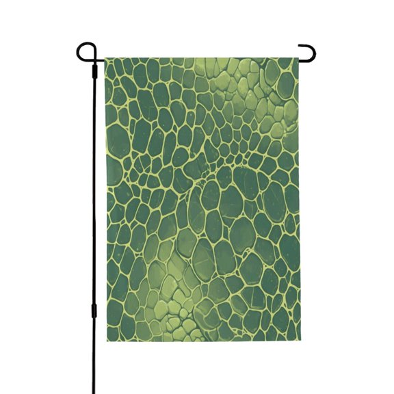 Lightweight Garden Flag Double Sided Outdoor Yard Flag Fade Resistant Garden Decor For Deck Patio Balcony Lawn 12.5"X18" Snake Skin Print Style Lightgreen_4
