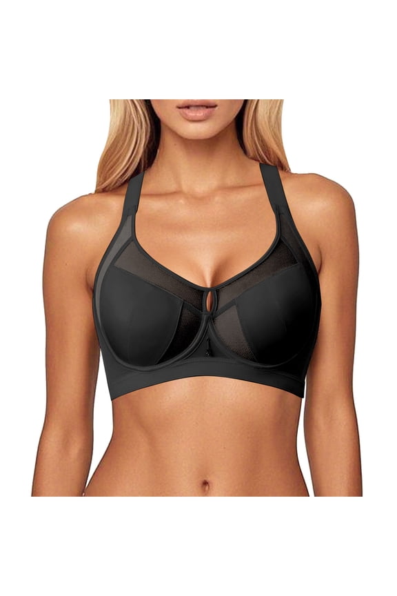 Lightweight Gathered Cups Bra for Women Adjustable Straps, Delicate Mesh Fabric, Natural Shape and Good Support