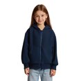 thumbnail image 1 of Lightweight Girls Hooded Zip Up Jacket Casual Pullover Coat for Teens and Youth in Autumn and Winter Fashion, 1 of 5