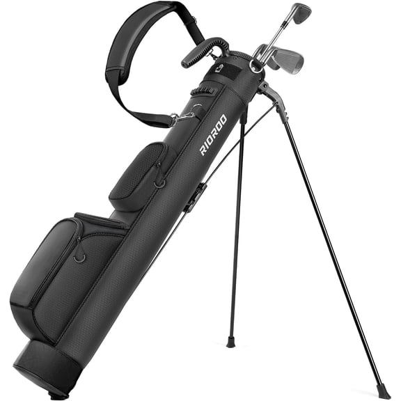 Lightweight Golf Stand Bag Holds 7 Clubs, with Two Way Dividers, Cooler Pocket & Multiple Storage Pockets for Men & Women