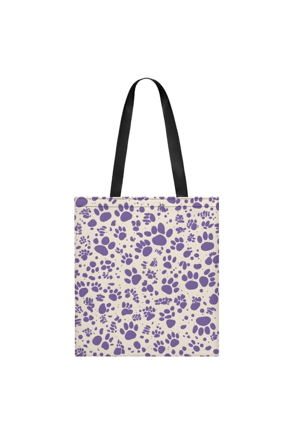 Lightweight Handbag 13.8x15.7in Can Be Reused For A Variety Of Purposes Fashion Versatile Large Capacity Design Tiger Print Style MediumPurple_3
