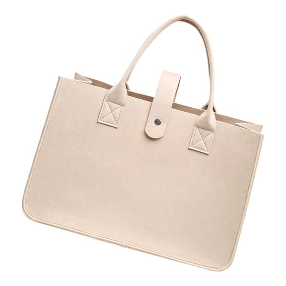 Lightweight Handbag Practical Felt Bag Shopping Basket For Everyday Commute Shopping Travel With Thickened Handle