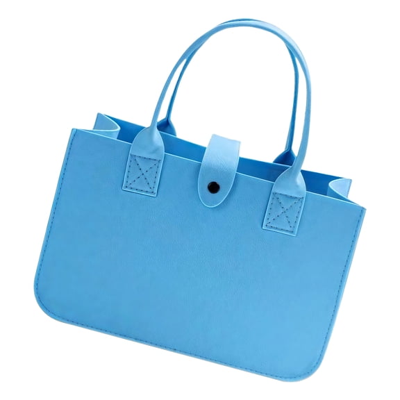 Lightweight Handbag Practical Felt Bag Shopping Basket For Everyday Commute Shopping Travel With Thickened Handle