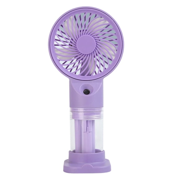 Lightweight Handheld Fan Portable Adjustable Speeds Battery Operated Misting Desk Fan for Commuters Water Humidifier